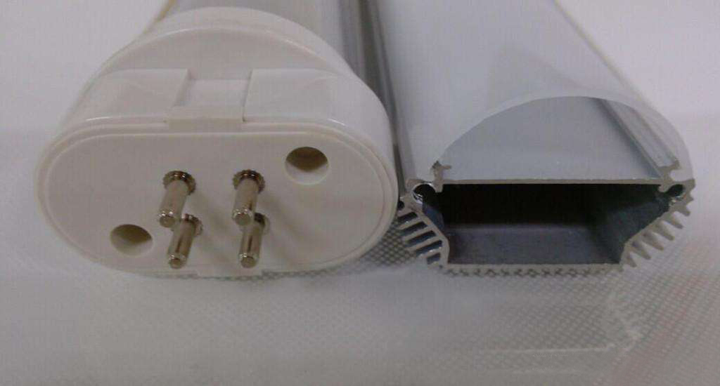 材質6063燈管散熱器鋁合金型材